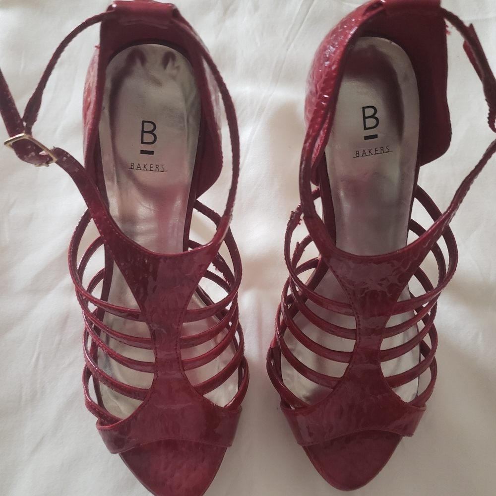 Strappy Snakeskin Pumps